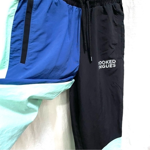 Asos Crooked Tongue Track Pant Jogger Colorblock Size Small - Picture 2 of 14